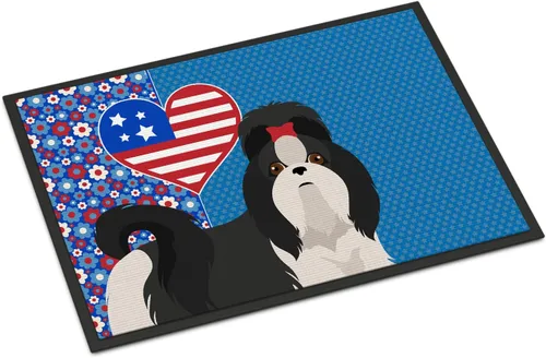 Vista 104 de Caroline's Treasures WDK5119JMAT Airedale Terrier USA - Tapete para interiores o exteriores, 24 x 36 pulgadas, tapete para puerta delantera