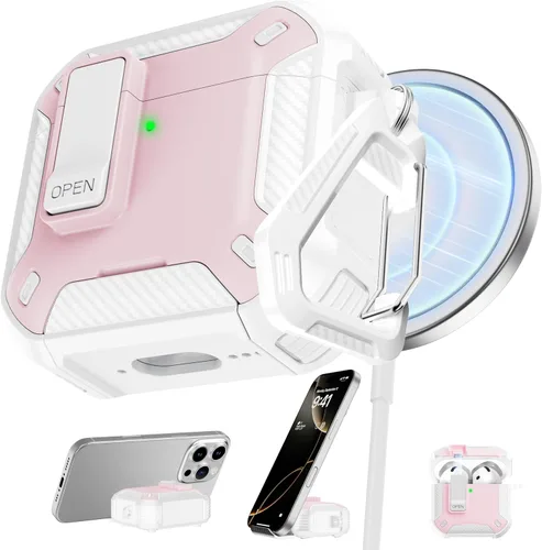 Vista 58 de RFUNGUANGO Fundas protectoras para Airpods de 2ª y 1ª generación, color 2º -Blanco