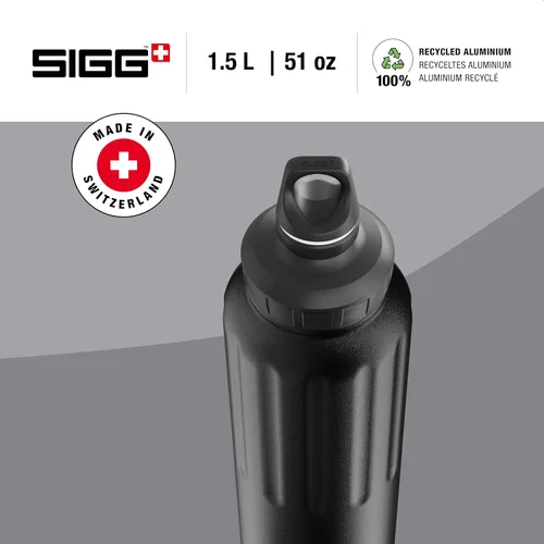 Vista 2 de SIGG - Outdoor Water Bottle - WMB Traveller 51 OZ - Swiss Made - Carbonated Drinks - Leakproof, Recycled, Carbon Neutral