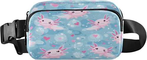 Vista 8 de Riñonera con patrón de lunares rojos y blancos para mujeres y hombres, cangurera pequeña, bolsa cruzada para exteriores, senderismo, correr, viajes