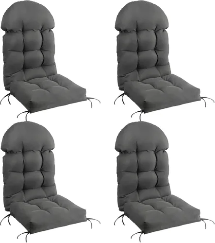 Vista 24 de FUNBERRY - Cojín para silla Adirondack, cojines gruesos y cómodos para mecedora, antideslizante, con protector contra decoloración, impermeable