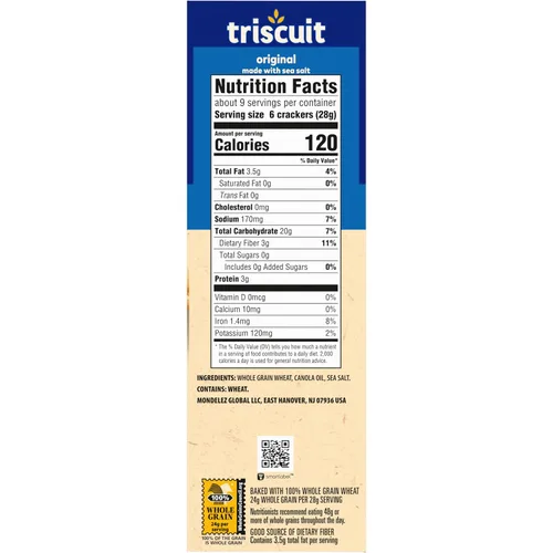 Vista 18 de Triscuit Galletas de trigo integrales originales de grano entero, cajas de 12 a 8.5 onzas