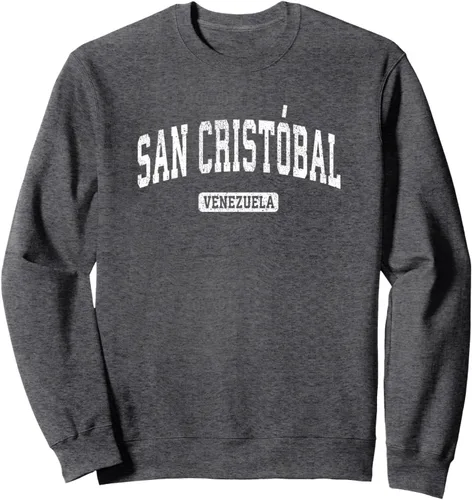 Vista 4 de San Cristobal Venezuela - Sudadera deportiva vintage, Negro