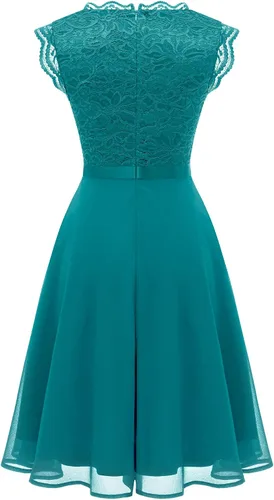 Vista 42 de Dressystar - Vestido de dama de honor, sin mangas, con cuello en V, para fiesta de boda