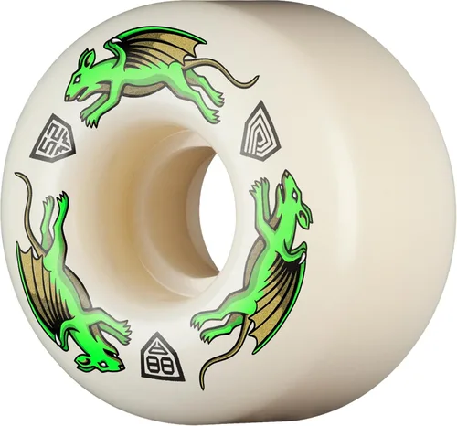 Vista 24 de Ruedas de patineta Powell Peralta Dragon Formula 88A, A2, 54mm x 39mm