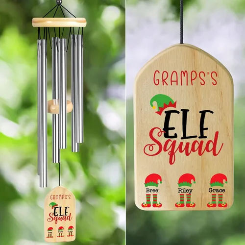 Vista 7 de Campanillas de viento personalizadas, regalos para abuelo para Boppa de nietos y nietos, los mejores regalos de Boppa, regalos de cumpleaños