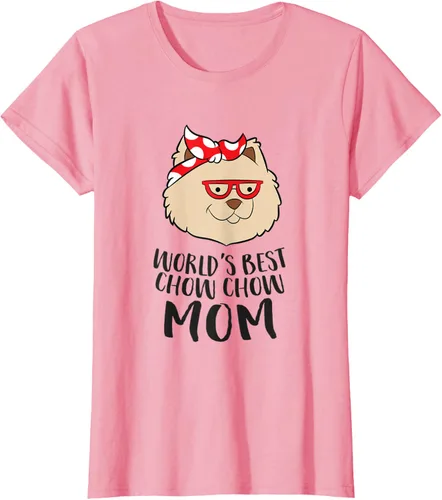 Vista 15 de World's Best Chow Chow mamá lindo Chow Chow perro mamá camiseta Blanco