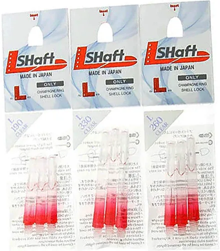 Vista 111 de LSTYLE Cañas de dardo de carbono – Bloqueadas y silenciosas (giratorias) – 9 tamaños – para dardos de punta suave y punta de acero – Ligeras 2-Tone
