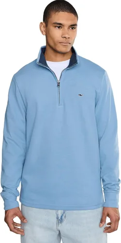 Vista 16 de vineyard vines Suéter con cremallera de un cuarto para hombre Gorra blanca
