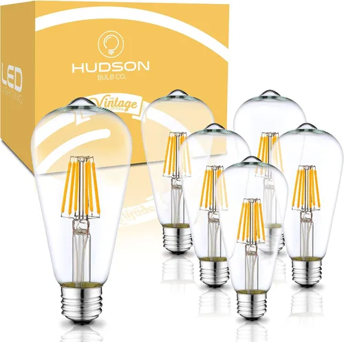 Vista 16 de Bombillas Edison incandescentes vintage de 60 W
