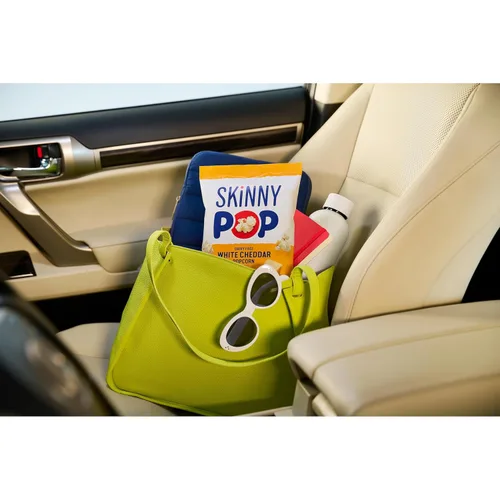 Vista 3 de SkinnyPop Palomitas de maíz, queso cheddar blanco, grano entero, aperitivo sin lácteos, bolsas de 1 oz (12 unidades)
