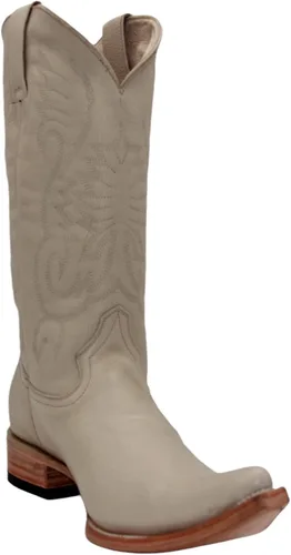 Vista 3 de The Western Shops Botas bordadas de cuero genuino para hombre