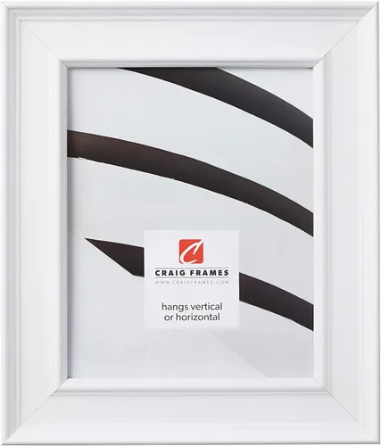Vista 9 de Craig Frames, marcos para imágen, forrados en suave acabado, 2 pulgadas de ancho, material compuesto de madera, Madera, añejado plateado, 4 x 6