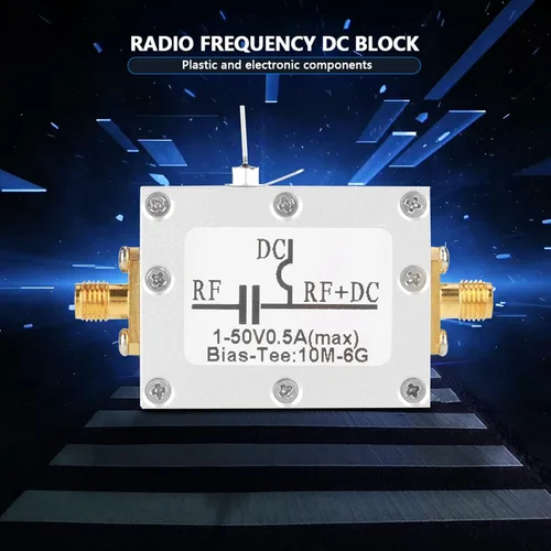 Vista 2 de Módulo de T de sesgo de banda ancha de 2 uds, 10 MHz a 6 GHz, radiofrecuencia de microondas, módulo amplificador coaxial de bajo ruido