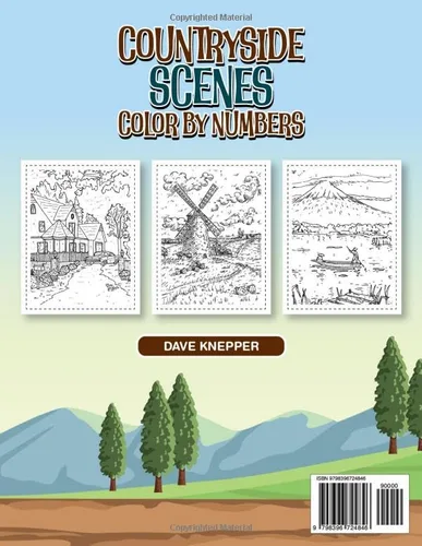 Vista 2 de Countryside Scenes Color By Numbers For Adults Mesmerizing Numbered Designs For Creativity and Relaxation