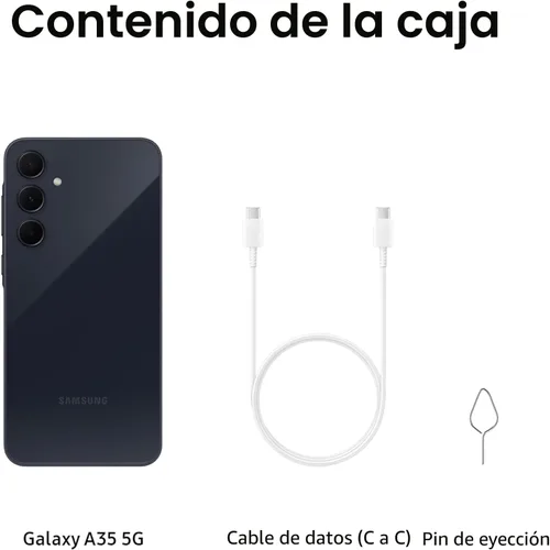 Vista 8 de SAMSUNG Teléfono celular Galaxy A35 5G Serie A, teléfono inteligente Android desbloqueado de 128 GB, pantalla AMOLED, sistema avanzado de triple
