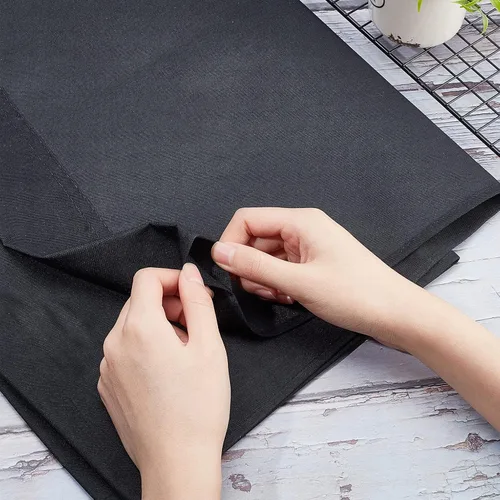 Vista 3 de PH PandaHall Tela de repuesto para silla, 44 x 17 pulgadas, silla de playa, silla plegable de tela de lona Oxford negra, accesorios para tumbonas
