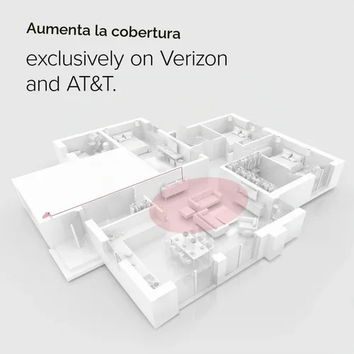 Vista 2 de weBoost Home Studio Lite - Amplificador de señal de teléfono celular para Verizon y AT&T solamente Aumenta 5G, 4G LTE hasta 3,000 pies cuadrados