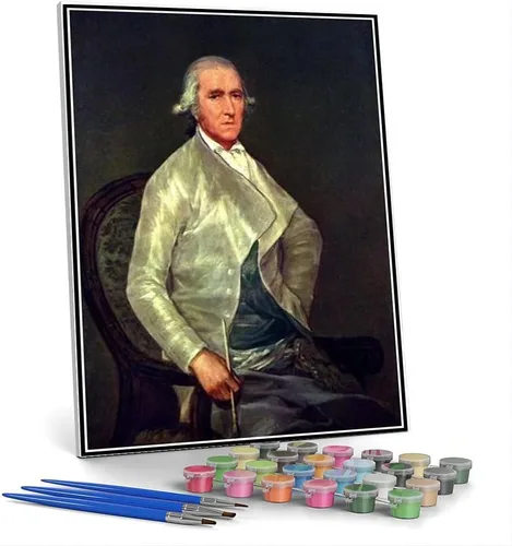 Vista 10 de Pintura por números para adultos Kits de Retrato ecuestre de María Luisa de Parma Pintura por Francisco Goya Kit de pintura por números para niños