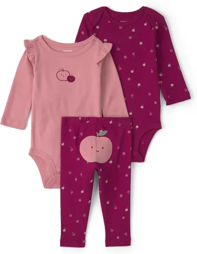 Vista 32 de Carter's Conjunto de pantalón de 3 piezas para bebé niña Floral verde