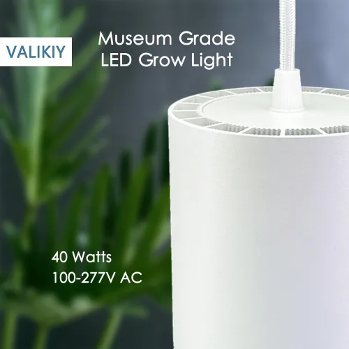 Vista 2 de Lámpara de Crecimiento Colgante 40W Grande, Lámpara para Plantas de Espectro Completo en Color Blanco Cálido, Enchufe de 120V con Temporizador
