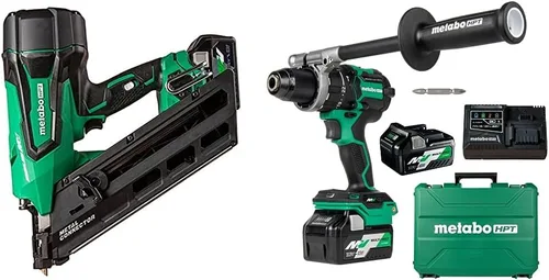 Vista 4 de Paquete de Metabo HPT 36V MultiVolt Kit de clavadora de conector de metal inalámbrico NR3665DA + Metabo HPT 36V MultiVolt™ Sierra circular