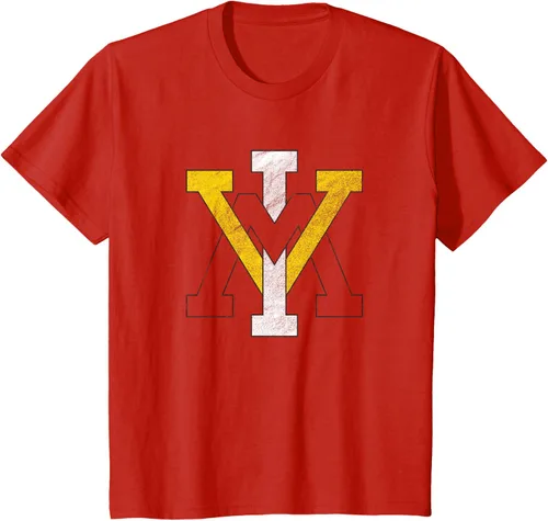 Vista 3 de Virginia Military Institute VMI Keydets - Camiseta primaria envejecida, Rojo