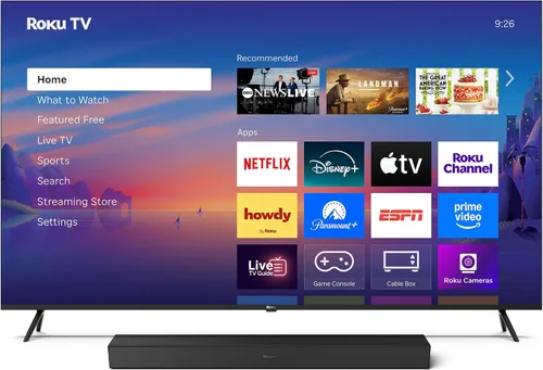 Vista 23 de Roku Smart TV 2026 – Serie Select de 43 pulgadas, 4K HDR TV – Roku TV con control remoto por voz – Televisión LED de pantalla plana con Wi-Fi