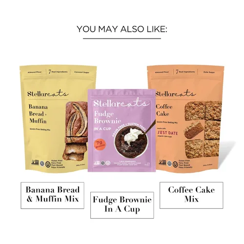 Vista 7 de Stellar Eats Mezcla para hornear galletas con chispas de chocolate, 9.4 onzas, 1 paquete, sin granos, sin gluten, sin lácteos, a base de plantas