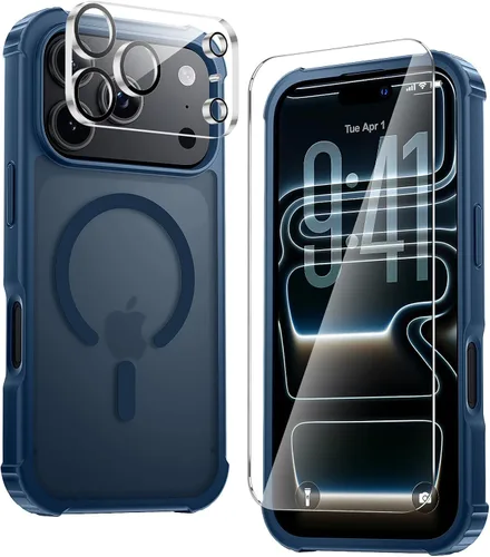 Vista 7 de Yriklso Funda magnética para iPhone 18 Pro y 17 Pro, color negro