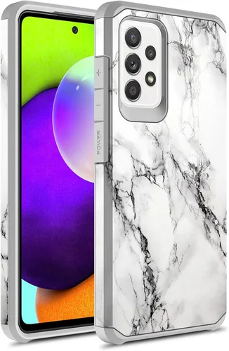 Vista 6 de Funda compatible con Samsung Galaxy A52, delgada, híbrida, a prueba de golpes, cubierta dura, a la moda, colorida, funda para Samsung Galaxy A52 4G