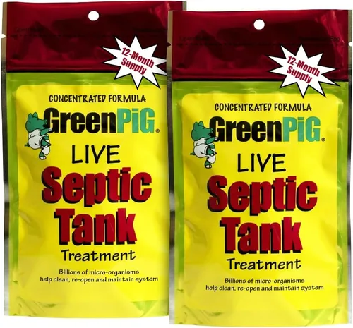 Vista 8 de Fórmula viva concentrada para tratamiento de tanque séptico de GreenPig Solutions 52, suministro de 1 año, Multi, 52