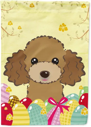 Vista 49 de Caroline's Treasures BB1920CHF - Bandera de caza de huevos de Pascua con diseño de bulldog francés, para casa, gran porche, para colgar en la pared