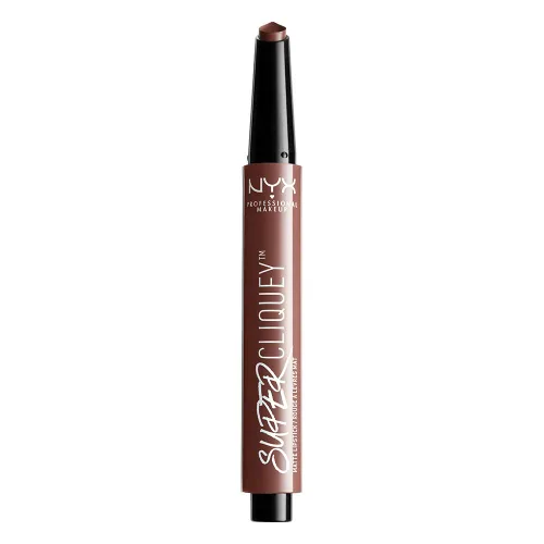 Vista 5 de NYX PROFESSIONAL MAKEUP Super Cliquey - Lápiz labial mate, Oh So Pretty, 0.05 onzas Oh Tan Bonita