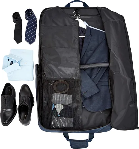 Vista 3 de Tienda Basics Bolsa de ropa para equipaje colgante de viaje Azul marino 211-Inch 40 pulgadas