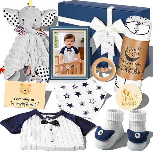 Vista 10 de Regalos para nuevos padres para parejas, regalos para mamá y papá por primera vez, regalos para futuros padres, revelación de género y regalos