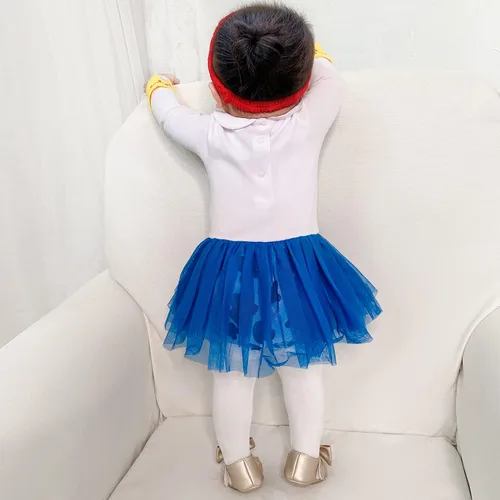 Vista 2 de Dressy Daisy Mameluco de princesa para bebé niña, disfraz para Halloween y cumpleaños con diadema