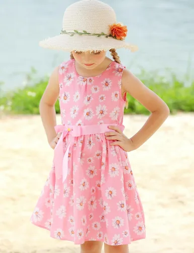 Vista 195 de Vestido de verano para niña, de algodón, con diseño floral