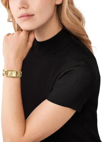 Vista 5 de Michael Kors MK Empire - Reloj rectangular de acero inoxidable para mujer con correa de acero o cuero
