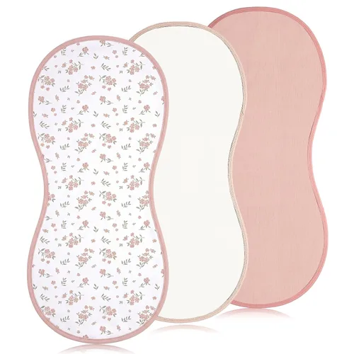 Vista 18 de Hahafelt - 3 forros para cambiador de bebé, hermoso estilo, rosa