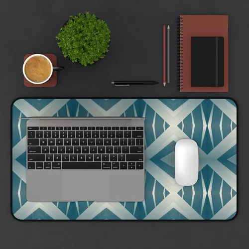 Vista 7 de Mid Century Modern Desk Mat 1960s Retro Funky Green Office Desk Accessories Boho Chic Mouse Pad Groovy Vintage Desk Pad Unique Gift Idea