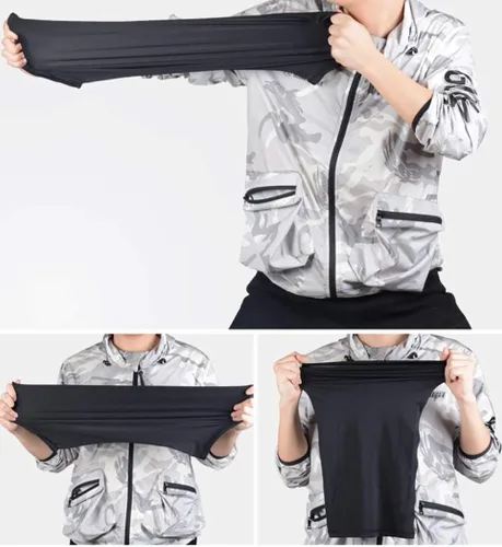 Vista 3 de Polaina de cuello con protección UV para el sol, bandanas, bufanda, diadema, paquete de 5