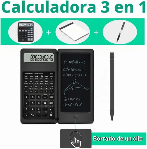 Vista 2 de TRELC Calculadora científica con bloc de notas, calculadora