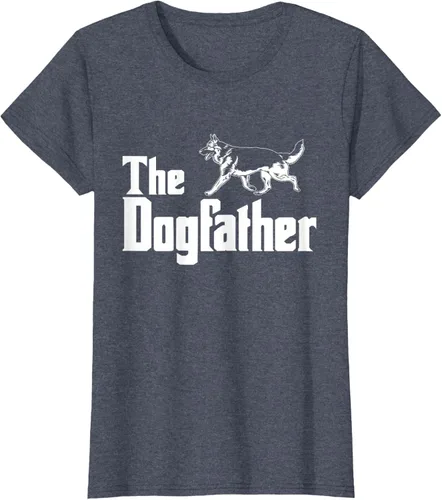 Vista 41 de The Dogfather Pastor Alemán - Camiseta de regalo divertida, Negro, S