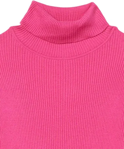 Vista 6 de Tienda Essentials Suéter ligero de manga larga y cuello alto para mujer