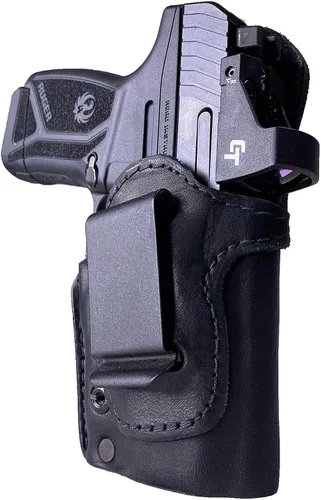 Vista 10 de Urban Carry LockLeather IWB RMR/RDS Holster - Right Handed Secure & Comfortable Leather/Polymer Hybrid Design for Optimal Comfort Compatible with