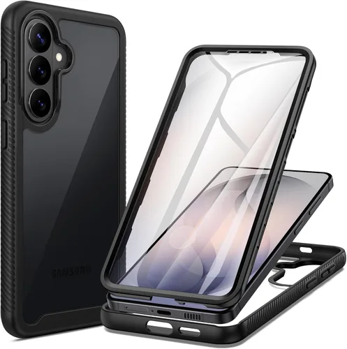 Vista 11 de seacosmo Diseñada para funda de teléfono Galaxy A14 5G, cubierta de cuerpo completo a prueba de golpes, con protector de pantalla integrado, funda