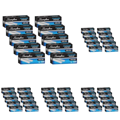 Vista 8 de Swingline® Grapas estándar, 1/4 ", tira completa, caja de 5,000