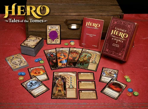 Vista 2 de Hero: Tales of The Tomes - por Tomekeeper Entertainment - Juego de cartas de batalla para adolescentes y adultos - Baraja comunitaria - Sin