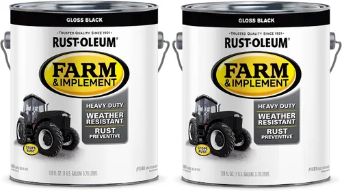 Vista 50 de Rust-Oleum Farm & Implement 280176 - Pintura esmaltada, galón, naranja (Allis Chalmers Orange)